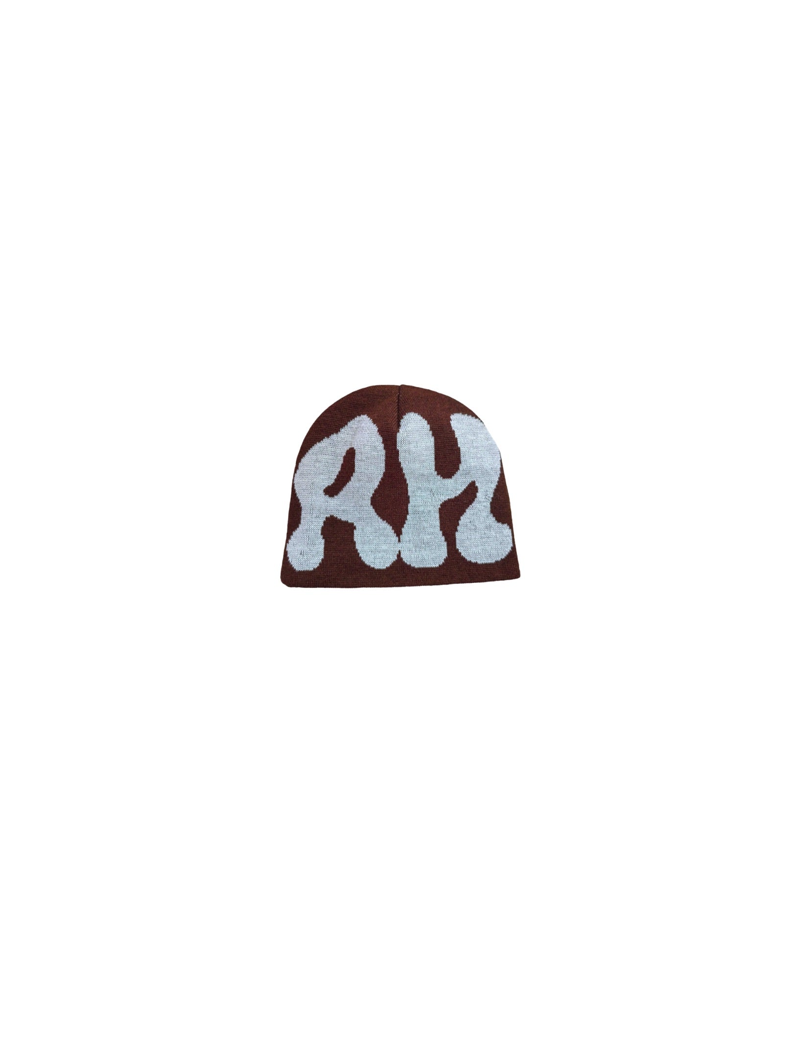 REVERSIBLE BEANIE (BROWN/WHITE)